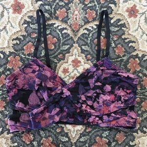 Free People Wrap It Up Soft Bra Strappy Purple FP